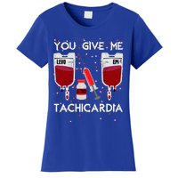 You Give Me Tachycardia Nurse Valentines Day Funny Nursing Gift Women's T-Shirt