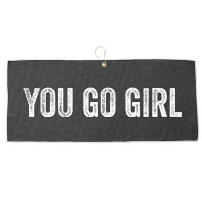 You Go Motivational Saying Gift Large Microfiber Waffle Golf Towel