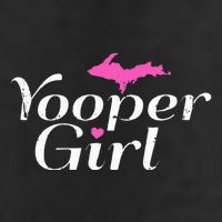 Yooper Girl Michigan Upper Peninsula Midwest Roots 7 Panel Mesh Trucker Snapback Hat