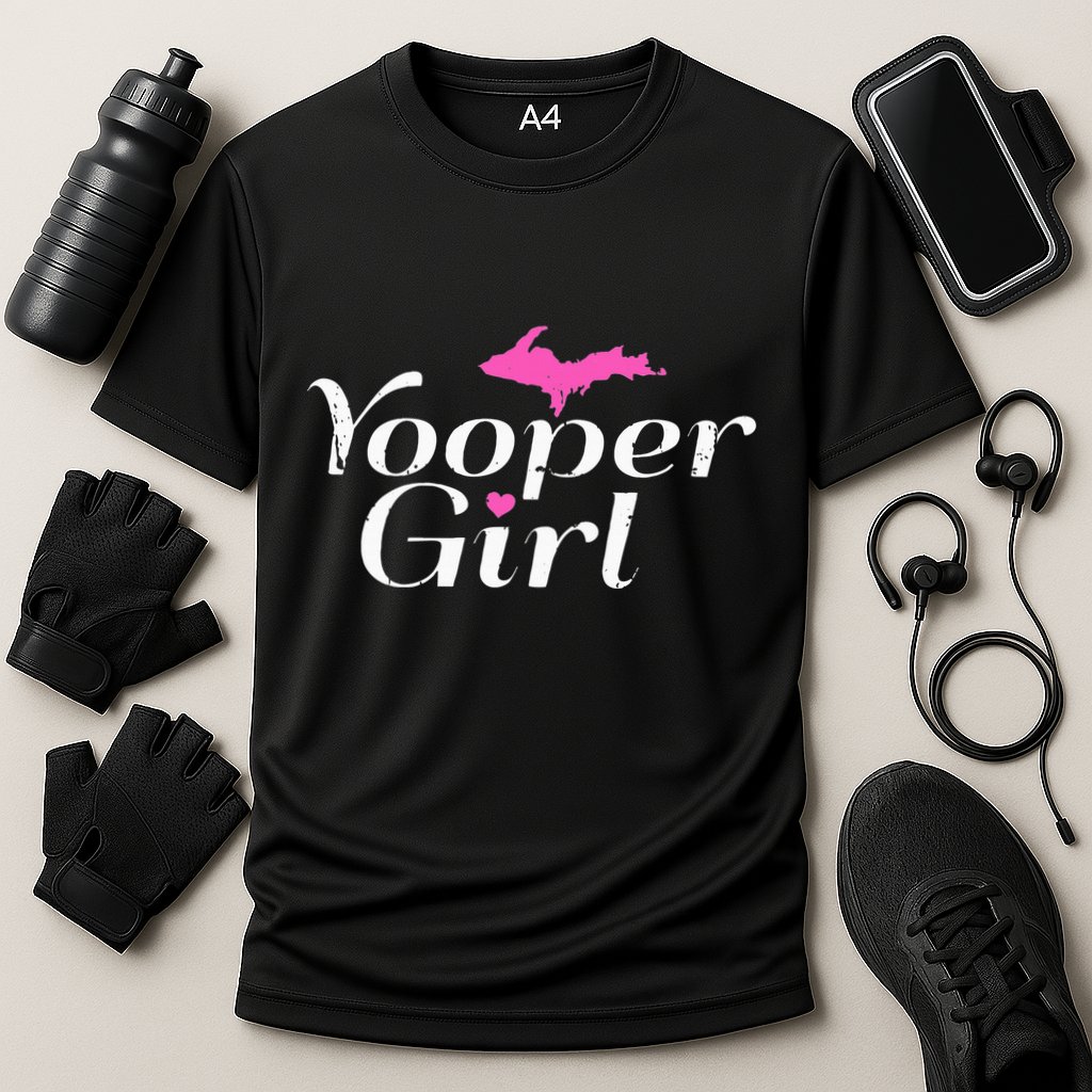 Yooper Girl Michigan Upper Peninsula Midwest Roots Cooling Performance Crew T-Shirt