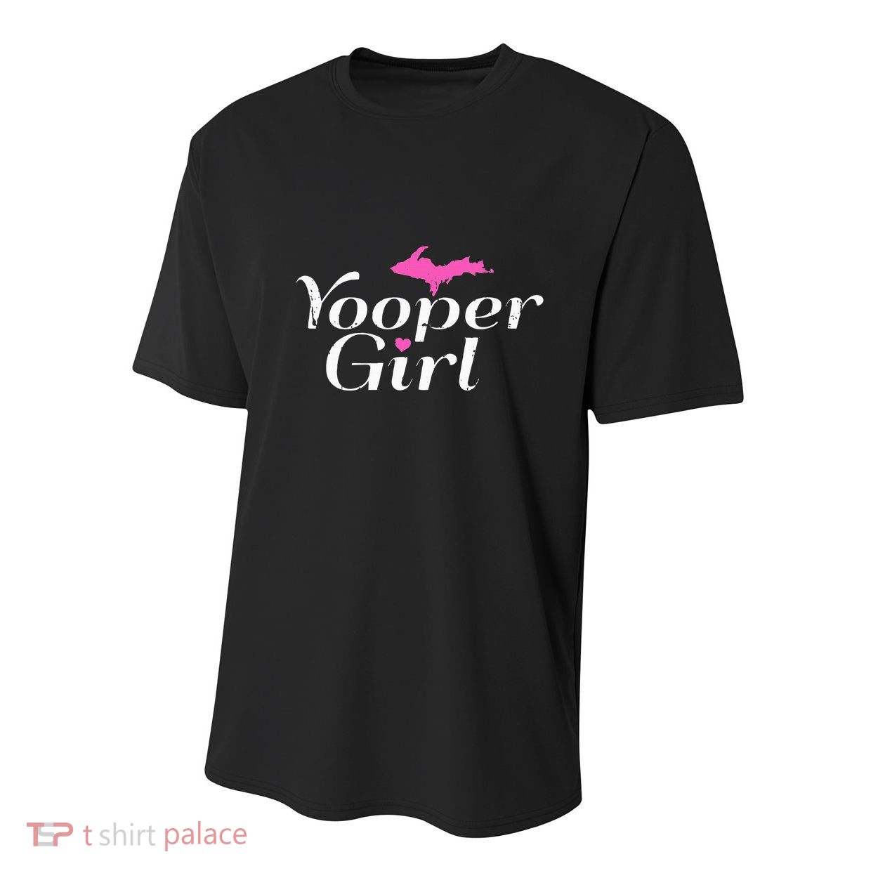 Yooper Girl Michigan Upper Peninsula Midwest Roots Youth Performance Sprint T-Shirt