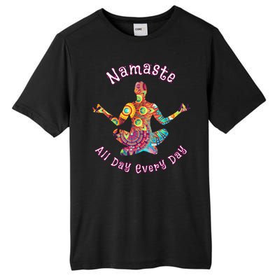 Yoga Gift Namaste All Day Every Day Yoga Pose Gift Tall Fusion ChromaSoft Performance T-Shirt