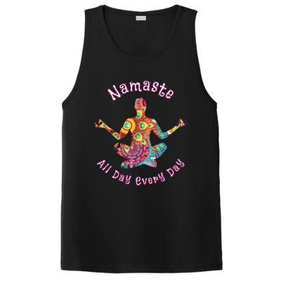 Yoga Gift Namaste All Day Every Day Yoga Pose Gift PosiCharge Competitor Tank