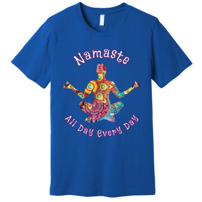 Yoga Gift Namaste All Day Every Day Yoga Pose Gift Premium T-Shirt