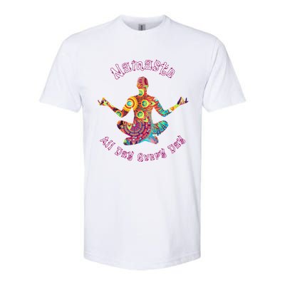 Yoga Gift Namaste All Day Every Day Yoga Pose Gift Softstyle CVC T-Shirt