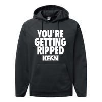 YouRe Getting Ripped Performance Fleece Hoodie