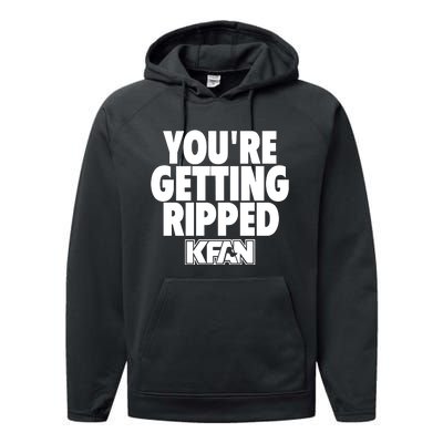 YouRe Getting Ripped Performance Fleece Hoodie