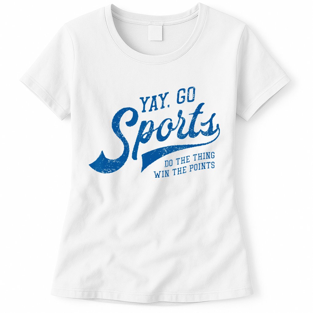 Yay Go Sports! Vintage Funny Sports Womens T-Shirt