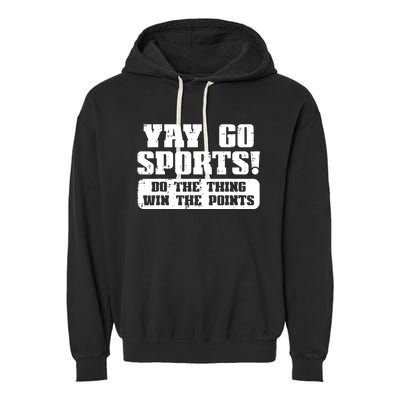 Yay Go Sports American Football Game Day Garment-Dyed Fleece Hoodie