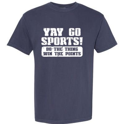 Yay Go Sports American Football Game Day Garment-Dyed Heavyweight T-Shirt