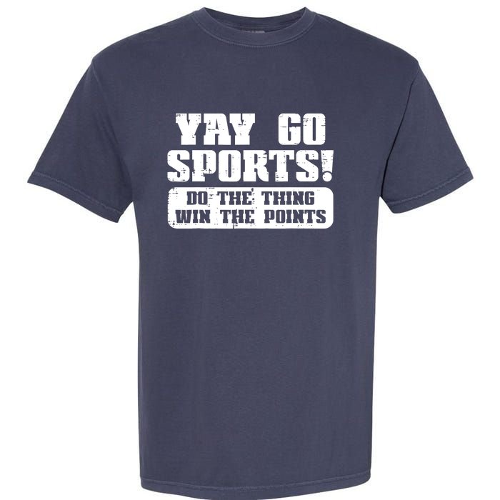 Yay Go Sports American Football Game Day Garment-Dyed Heavyweight T-Shirt