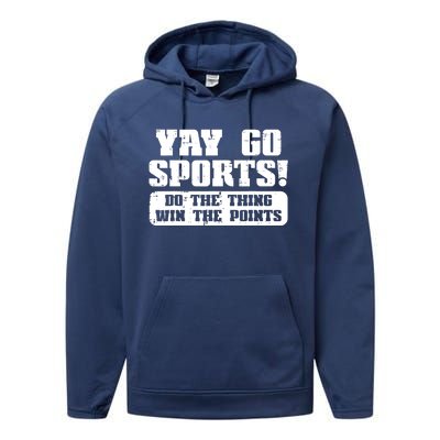 Yay Go Sports American Football Game Day Performance Fleece Hoodie