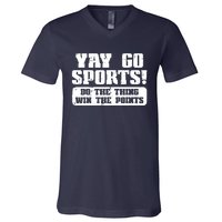 Yay Go Sports American Football Game Day V-Neck T-Shirt