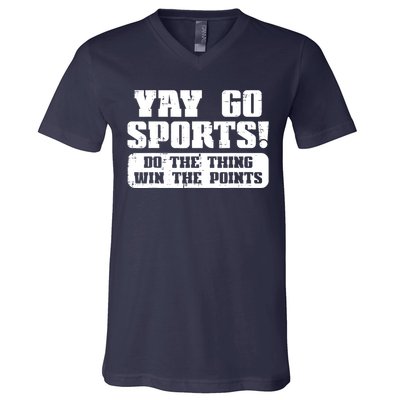 Yay Go Sports American Football Game Day V-Neck T-Shirt