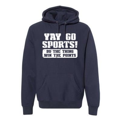 Yay Go Sports American Football Game Day Premium Hoodie