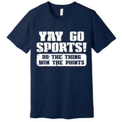 Yay Go Sports American Football Game Day Premium T-Shirt