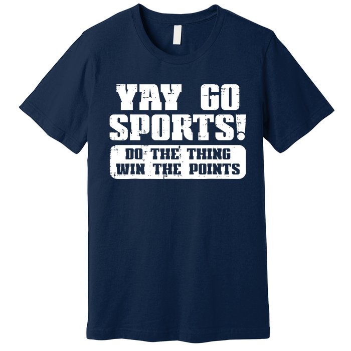 Yay Go Sports American Football Game Day Premium T-Shirt