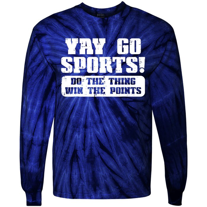 Yay Go Sports American Football Game Day Tie-Dye Long Sleeve Shirt