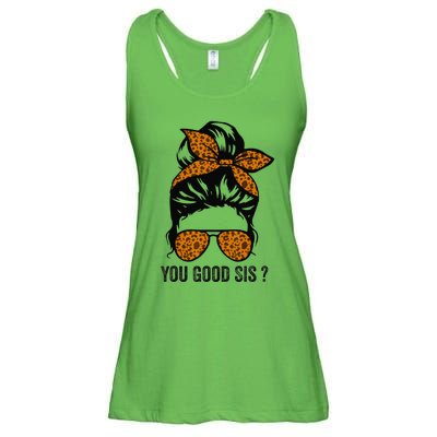 You Good Sis Mental Health Human Brain Counselor Therapist Ladies Essential Flowy Tank