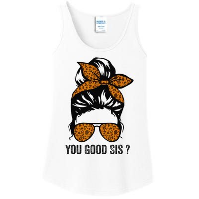 You Good Sis Mental Health Human Brain Counselor Therapist Ladies Essential Tank