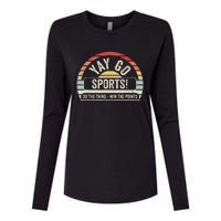 Yay Go Sports! Funny Sports Womens Cotton Relaxed Long Sleeve T-Shirt