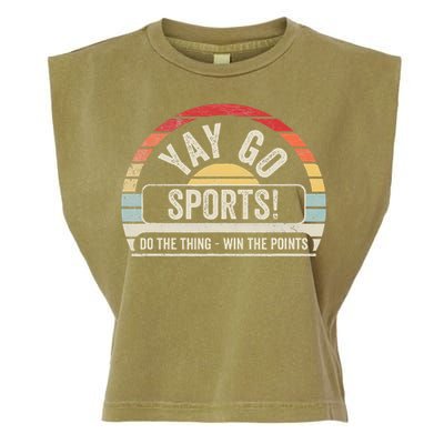 Yay Go Sports! Funny Sports Garment-Dyed Women's Muscle Tee