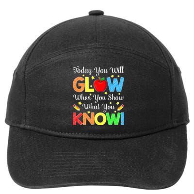 You Glow Show What You Know Teacher Test Day 7-Panel Snapback Hat