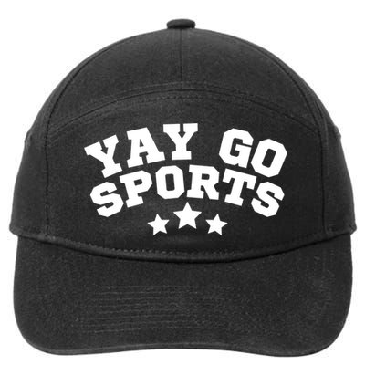 Yay Go Sports Gift Funny Team Baseball Softball Soccer Football Gift 7-Panel Snapback Hat