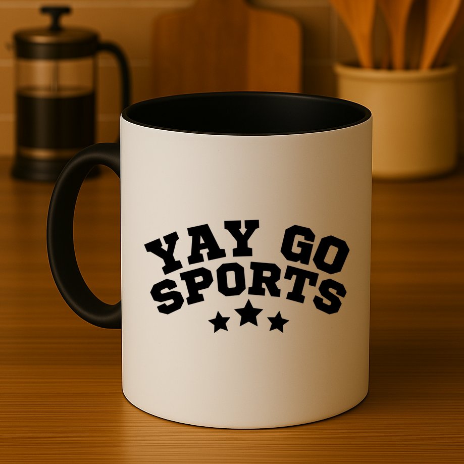 Yay Go Sports Gift Funny Team Baseball Softball Soccer Football Gift Mug