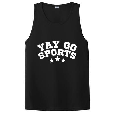Yay Go Sports Gift Funny Team Baseball Softball Soccer Football Gift PosiCharge Competitor Tank