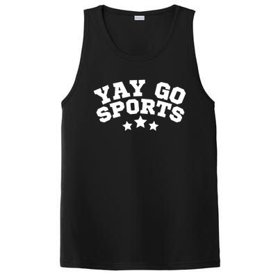 Yay Go Sports Gift Funny Team Baseball Softball Soccer Football Gift PosiCharge Competitor Tank