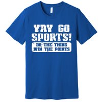 Yay Go Sports American Football Game Day Great Gift Premium T-Shirt