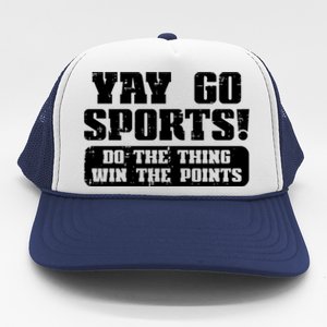 Yay Go Sports American Football Game Day Great Gift Trucker Hat