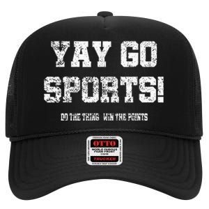 Yay Go Sports! Funny Sports High Crown Mesh Back Trucker Hat