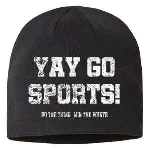 Yay Go Sports! Funny Sports Sustainable Beanie