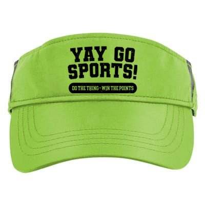 Yay Go Sports American Football Game Day Football Day Funny Gift Adult Drive Performance Visor