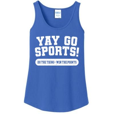 Yay Go Sports American Football Game Day Football Day Funny Gift Ladies Essential Tank