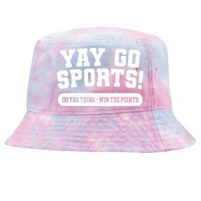 Yay Go Sports American Football Game Day Football Day Funny Gift Tie-Dyed Bucket Hat