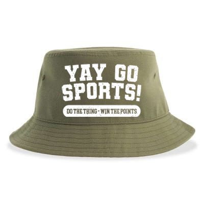 Yay Go Sports American Football Game Day Football Day Funny Gift Sustainable Bucket Hat