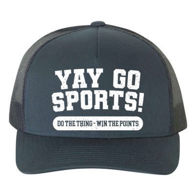 Yay Go Sports American Football Game Day Football Day Funny Gift Yupoong Adult 5-Panel Trucker Hat