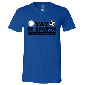 Yay Go Sports! Do The Thing Soccer Cute Gift V-Neck T-Shirt