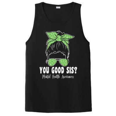 You Good Sis Mental Health Matters Awareness Human Brain PosiCharge Competitor Tank