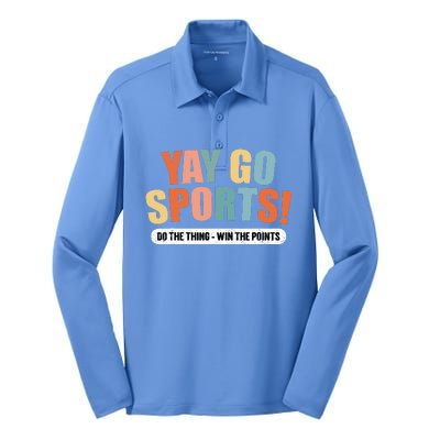 Yay Go Sports! Funny Sports Silk Touch Performance Long Sleeve Polo