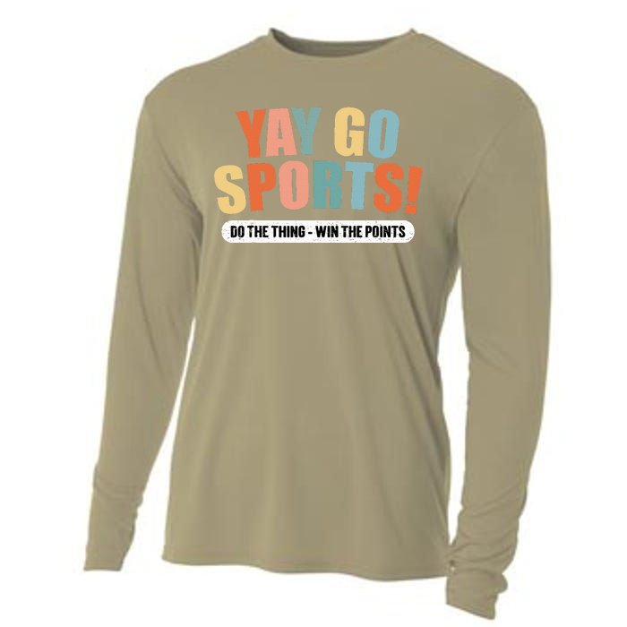 Yay Go Sports! Funny Sports Cooling Performance Long Sleeve Crew