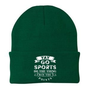 Yay Go Sports Funny Sport Team Knit Cap Winter Beanie