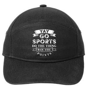 Yay Go Sports Funny Sport Team 7-Panel Snapback Hat