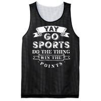 Yay Go Sports Funny Sport Team Mesh Reversible Basketball Jersey Tank