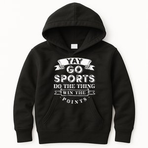 Yay Go Sports Funny Sport Team Kids Hoodie