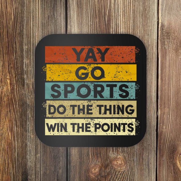 Yay Go Sports Funny Sport Team Coaster