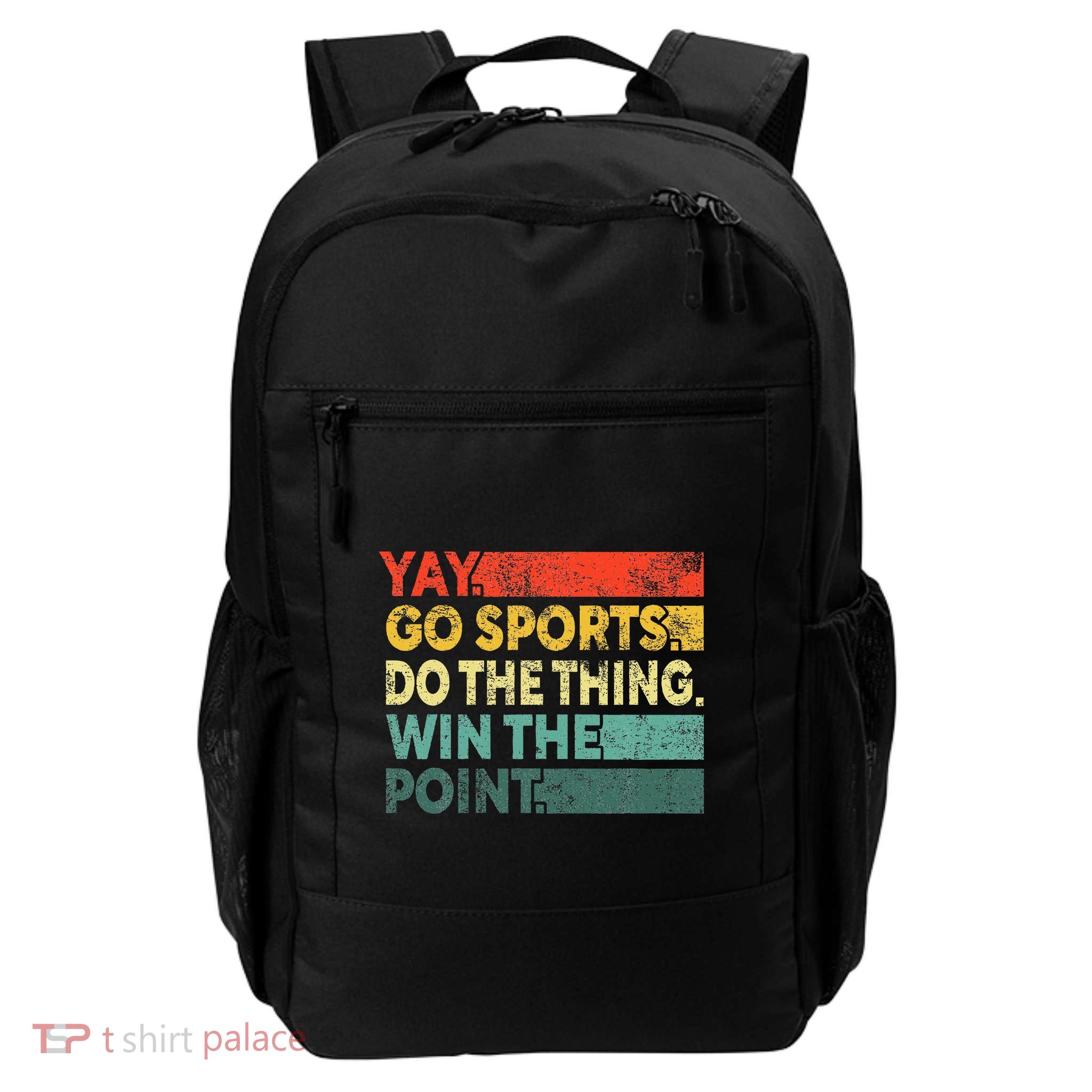 Yay Go Sports! Funny Sport Fan Backpack